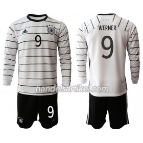 Deutschland Timo Werner 9 Kinder Heim Trikotsatz Euro 2020 Langarm (+ Kurze Hosen)